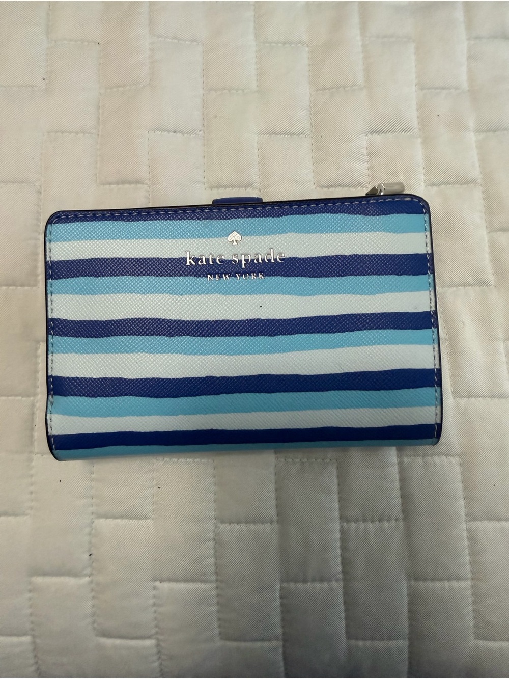 kate spade Striped Blue & Light Blue Wallet